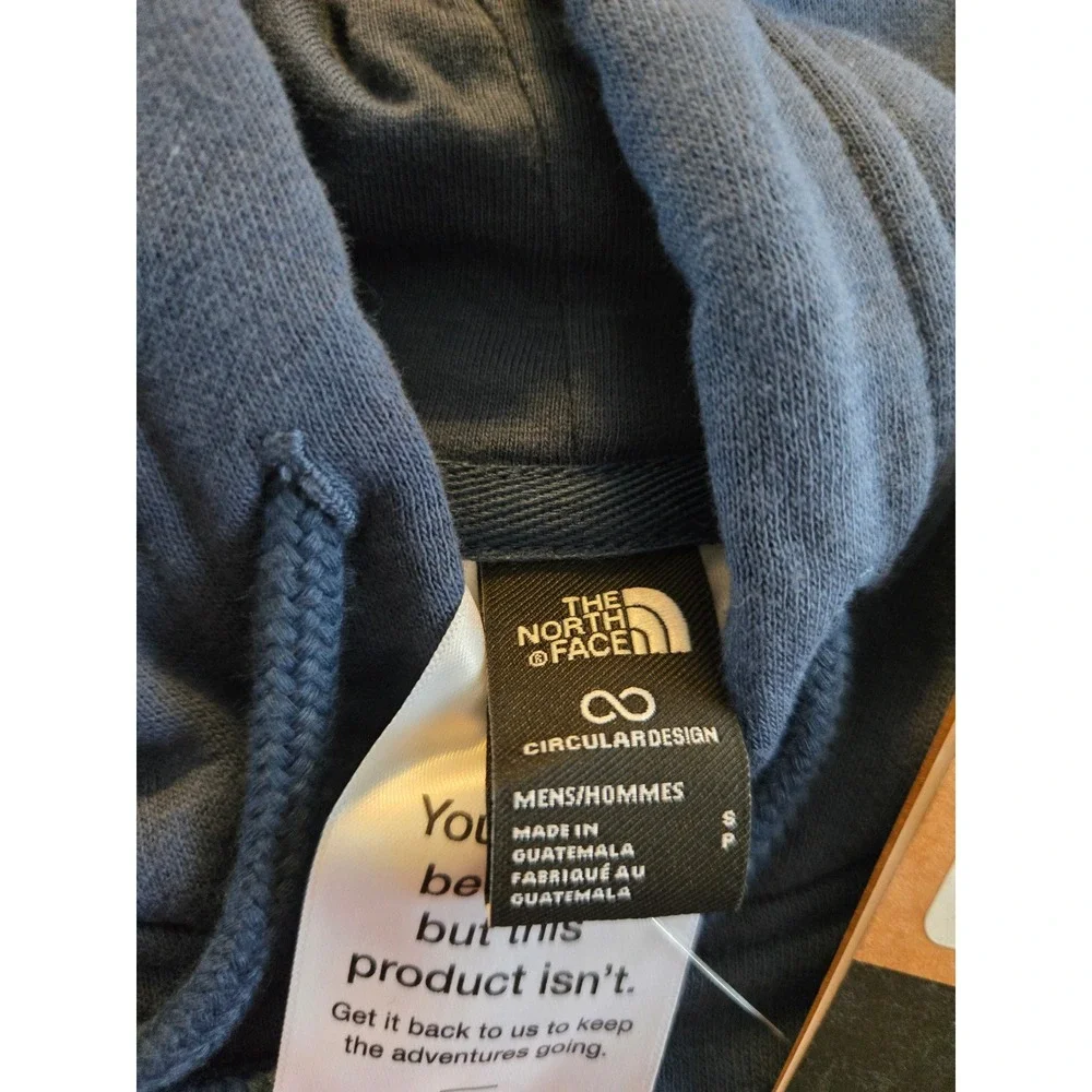 The North Face Mens Box NSE Pullover Hoodie Shady Blue NF0A7UNSMPF-S Small NWT